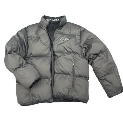 Supreme x Nike RARE Reversible Puffy Jacket Black Size L | eBay
