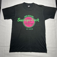 VTG Sweeps Luck St Louis T Shirt Sz Medium USA Made Single Stitch Screen Stars