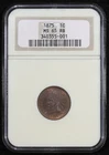 1875 NGC MS65RB Indian Head Cent