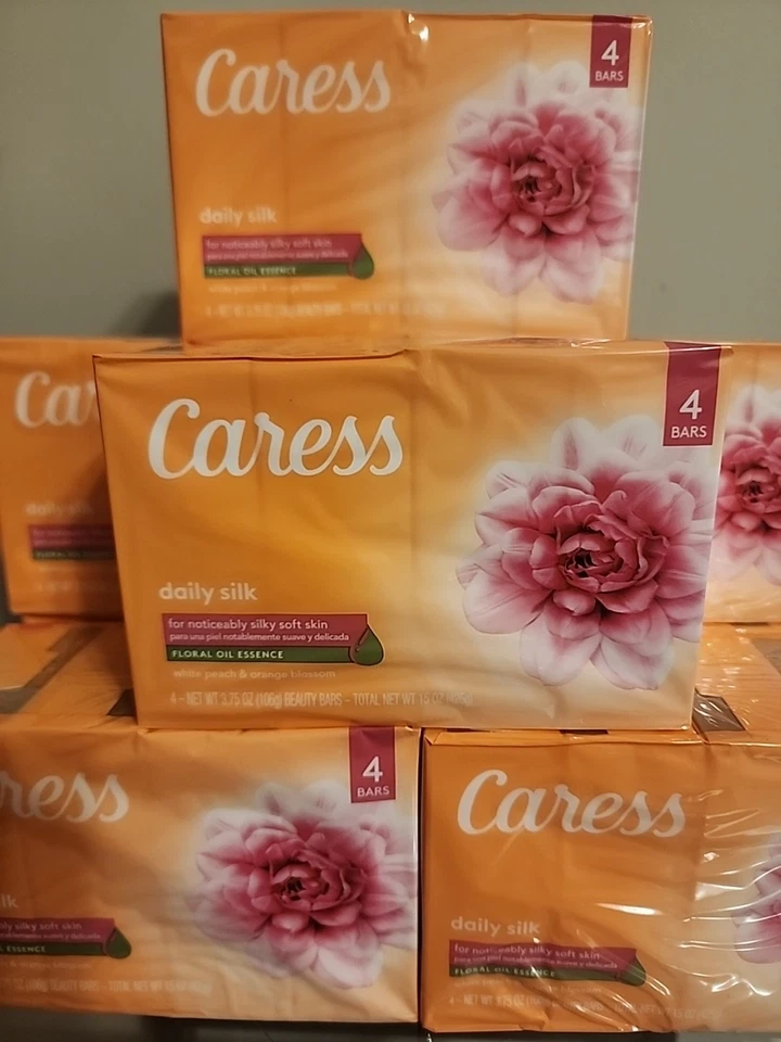 LOTE 32x Barra Jabón SEDA DIARIA CARICIA ACEITE FLORAL ESENCIA 3,75 OZ Barras de Belleza Difícil de Encontrar Foto 2 de 3