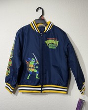 Nickelodeon Teenage mutant ninja turtle boys bomber jacket size L 10/12
