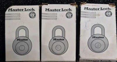 Lot of 3 Brand New Master Lock 2010 Padlocks V7 High Security Lock (LS14)