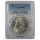 1902 Morgan Dollar MS 64 PCGS Silver Uncirculated $1 Coin SKU:I23168