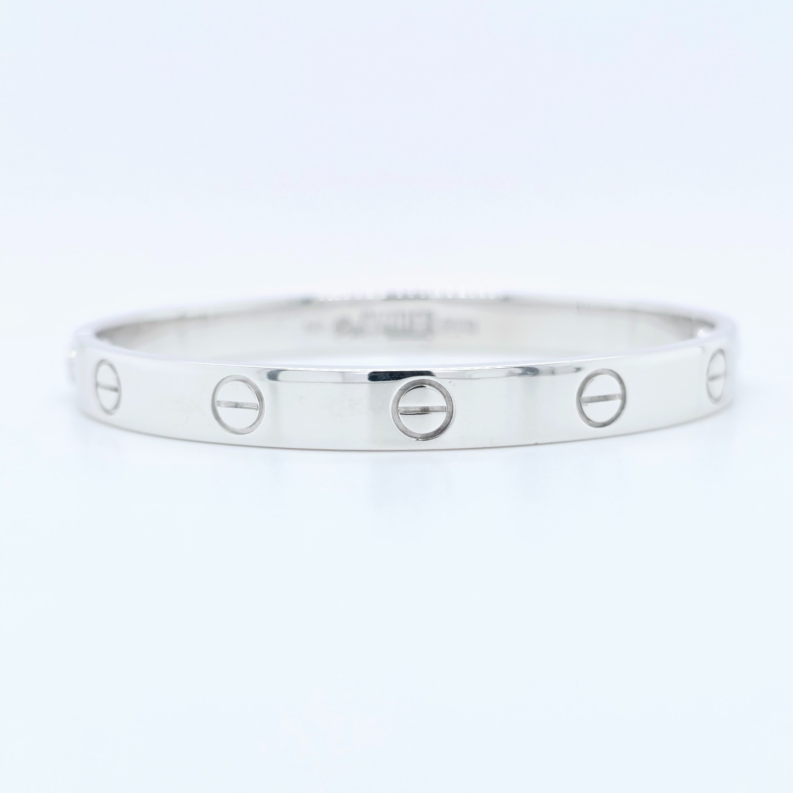 Cartier Love Bracelet, Classic Model, 18ct White Gold, Size 16, Cert & Pouch