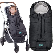 Yobee Weatherproof Toddler Footmuff Universal Sleeping Bag for Stroller, Navy