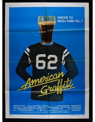 Werbeplakat Amerikanische Graffiti George Lucas R.dreyfuss Ron Howard Cola A341