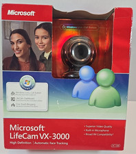 Microsoft LifeCam VX-3000 2007 USB 2.0 High Definition Webcam New in Box