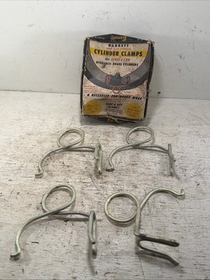 New Barrett B-182 Hydraulic Brake Cylinder Clamps Set of 4 NOS Vintage Tool USA