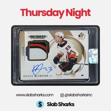 2024 UPPER DECK SP AUTHENTIC #59 MASON MCTAVISH LIMITED AUTO MATERIAL PATCH /100