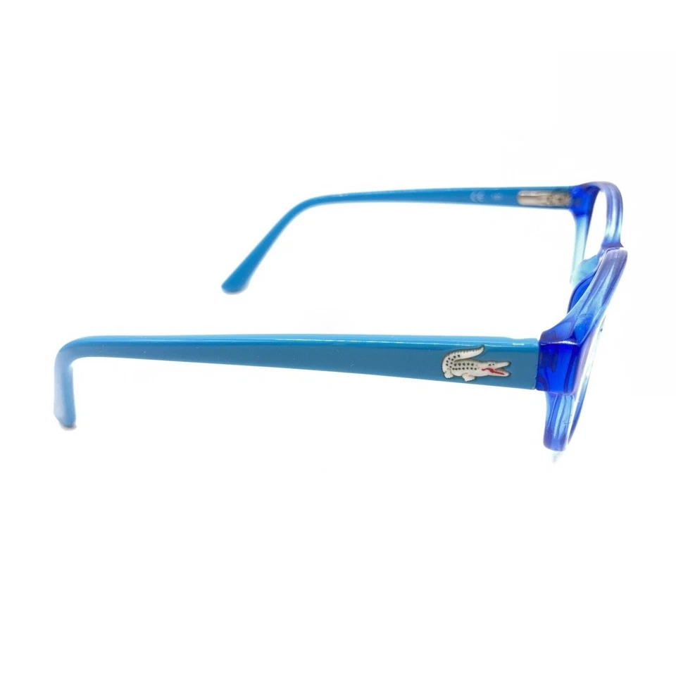 Armações de óculos ovais azuis Lacoste L3607 424 48-15 130 designer infantil juvenil - Imagem 4 de 4