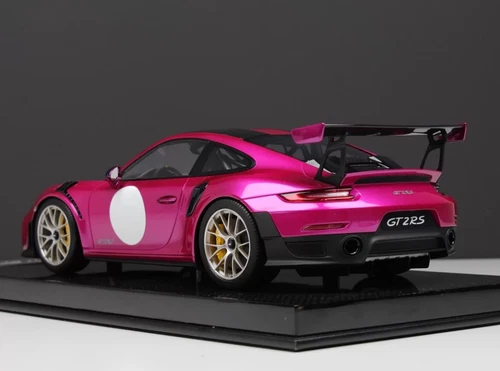 DM 1/18 Dino Model Porsche 911 GT2 RS Weissach Package Pink Limited 10pcs - Picture 3 of 5