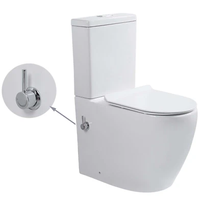 SORRENTO BATHROOMS Combined Bidet Toilet Close Coupled Toilet with Bidet Rimless Comfort Height WC