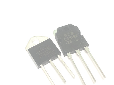 1 Pair | 2SC3519A + 2SA1386A NPN + PNP TO-3P New Original SANKEN