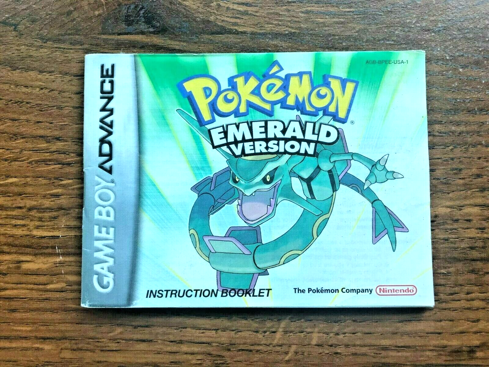 Pokemon Version Nintendo Gameboy Advance Instruction Only | eBay