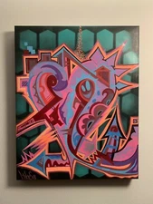 Heart Painting - Canvas 16' x 20' Detailed Abstract - Original 