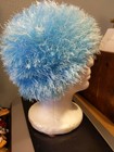 Chemo cap hat hairy fun fur soft -  Light Blue — photo 4