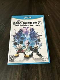 Nintendo Wii U WiiU Game Disney Mickey 2 The Power Of Two CIB Complete In Box 
