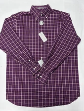 Daniel Cremieux Signature Men Shirt XXL Button Down Long Sleeve Non Iron Cherry