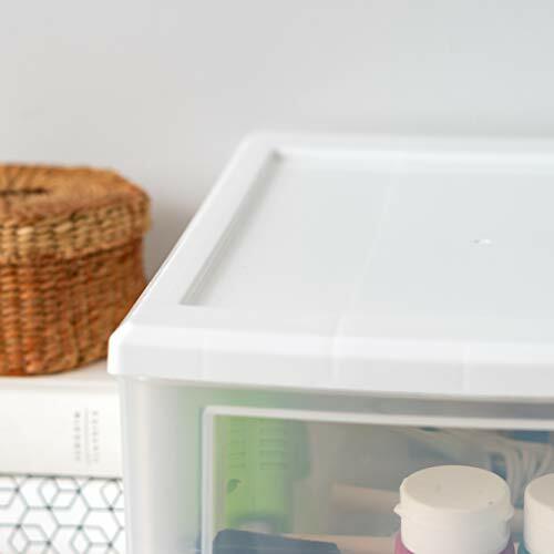 STORAGE ORGANIZER Unit Plastic Stacking Drawer White 7-Quart 4-Pack ...