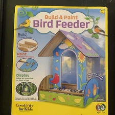 Creativity for Kids Build & Paint Bird Feeder Wood Craft Kit Bird House Kit NEW