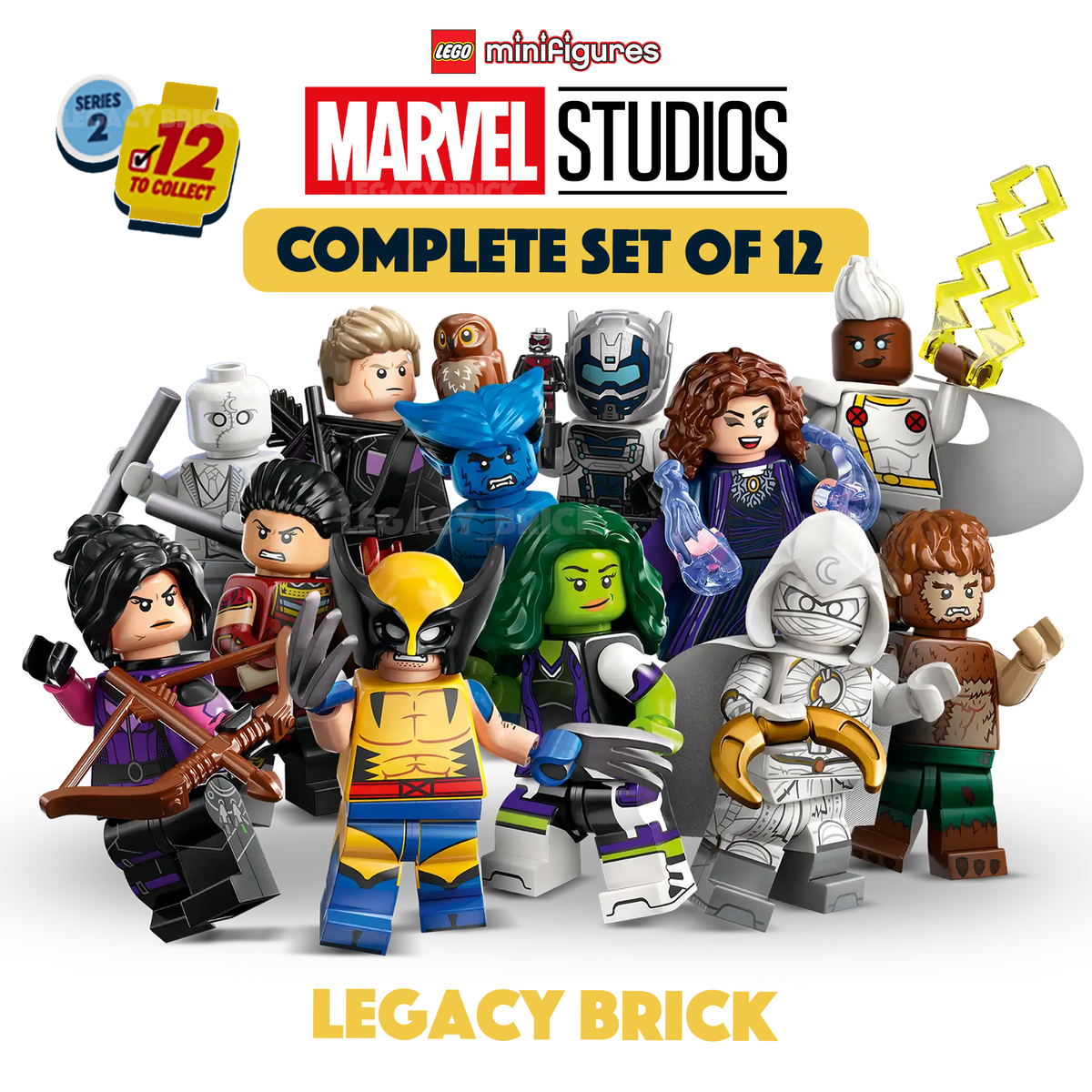 LEGO Marvel Series Complete Set of 12 Minifigures 71039
