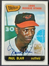 2001 Paul Blair Autograph Topps Archives Fan Favorite MLB Card #473 1361345