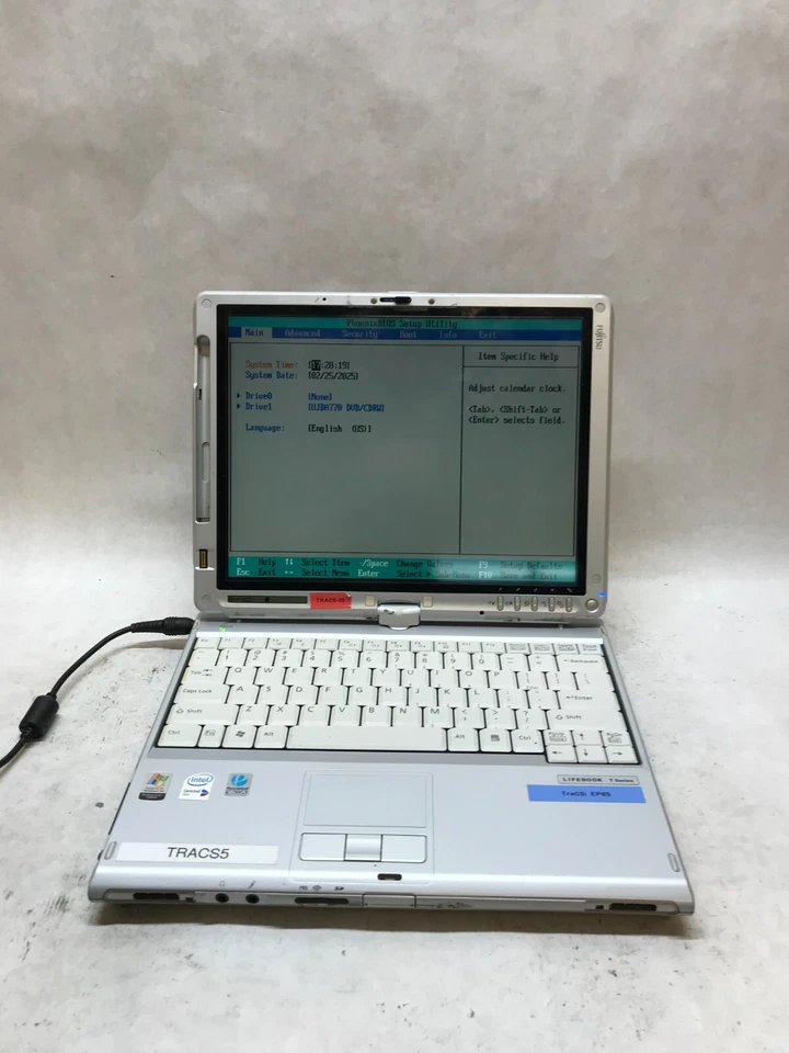 Fujitsu LifeBook T4215 12.1" Core 2 T5600 1.83GHz 1GB RAM NO HDD/OS AS IS -  -DW - Image 3 of 4