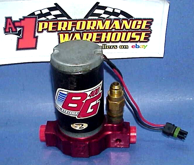 Barry Grant 4002 Racing Fuel Pump 10 AN Inlet 8 AN Outlet TESTED