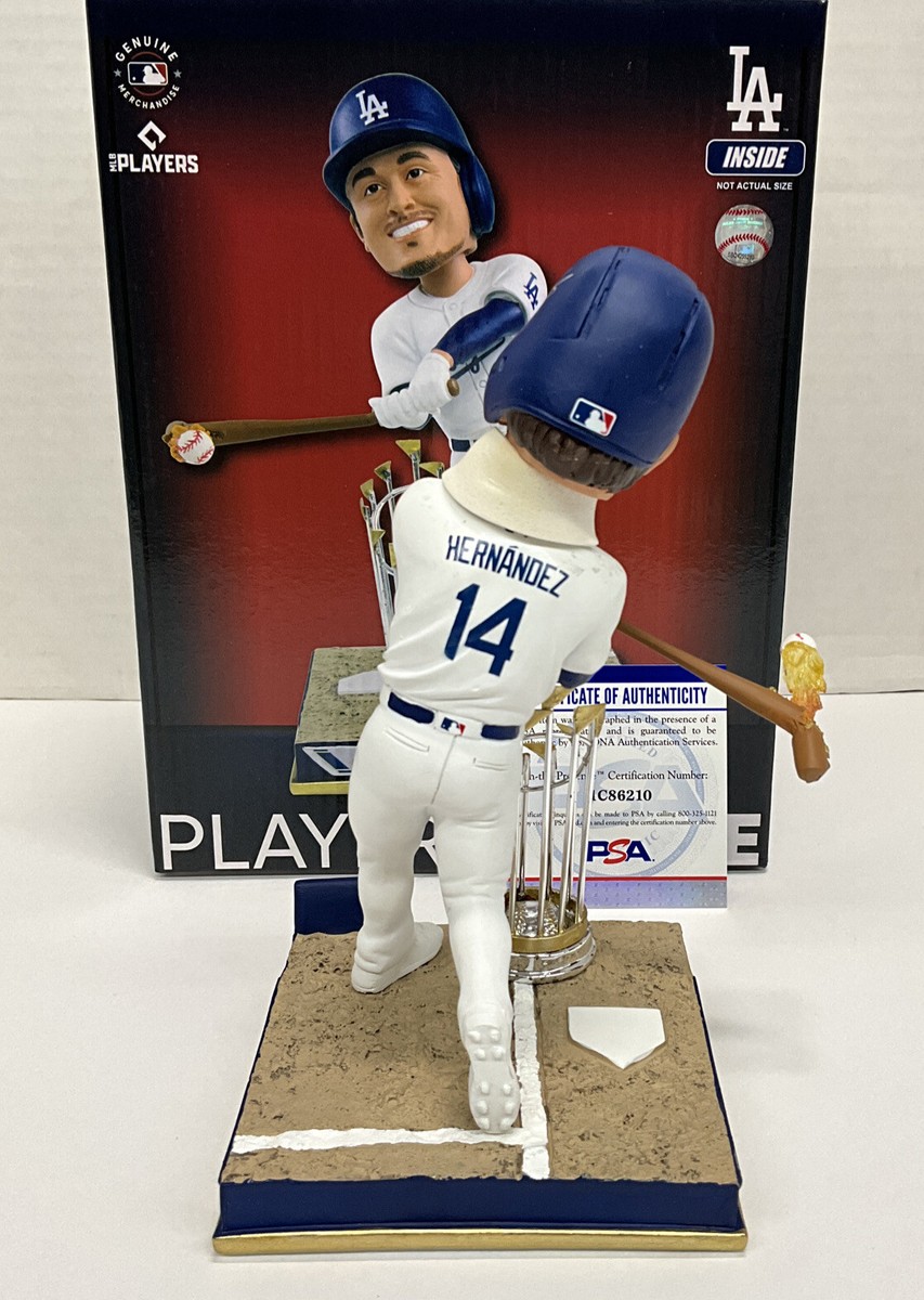 KIKE HERNANDEZ DODGERS SIGNED FOCO FLAME 2020 WS CHAMPS