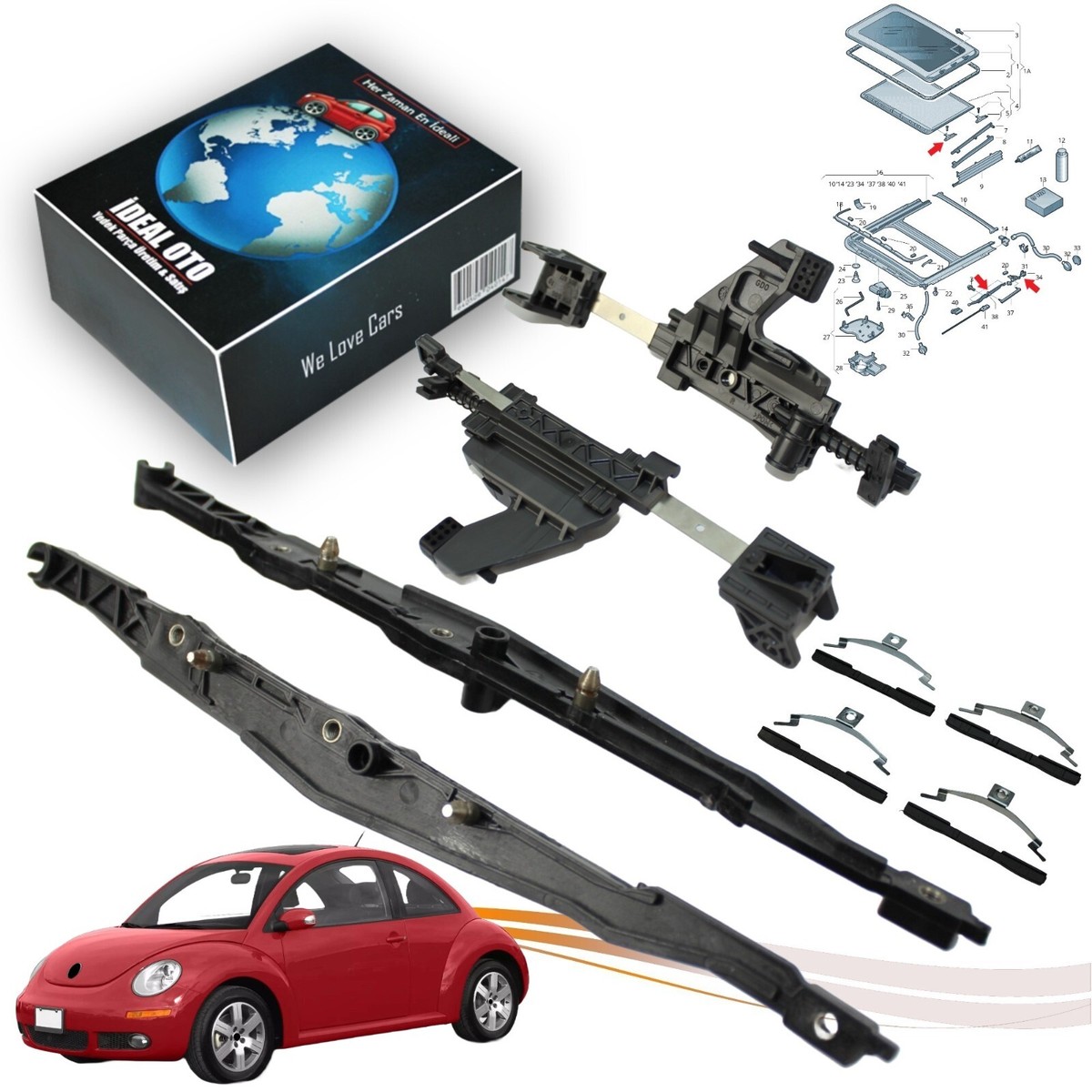 For Volkswagen VW New Beetle 5M0877481A 4b0877165 8D5877151A