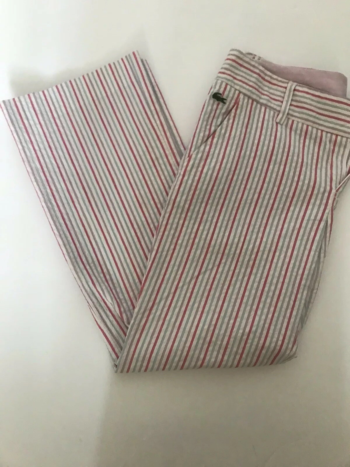 lacoste striped pants