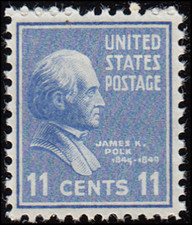 US Stamp #816 - 1938 11¢ James Polk, Presidential Series, EzGrade™ G/VG, MNH OG