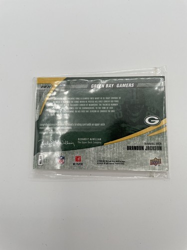 Brandon Jackson 2008 Green Bay Packers Helmet Card | 17 of 24 | SEALED - Picture 2 of 2