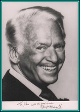 DOUGLAS FAIRBANKS JR. - US Actor - Original Vintage Handsigned PORTRAIT - 1970's