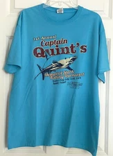 Captain Quint's Memorial Shark Fishing Tournament T -Shirt JAWS Amity Island