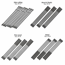 4" Pin End Scroll Saw Blades, 12PCS 15/18/24TPI Woodworking Knives for Moto Saw