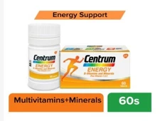 60's Tablets CENTRUM Energy B-Vitamins and Minerals + Vitamin C & E Energy Sport