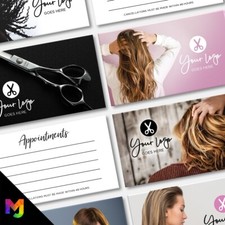 Custom Appointment Card Cards Salon Hairdresser Beauty Hair Hairdressing Print