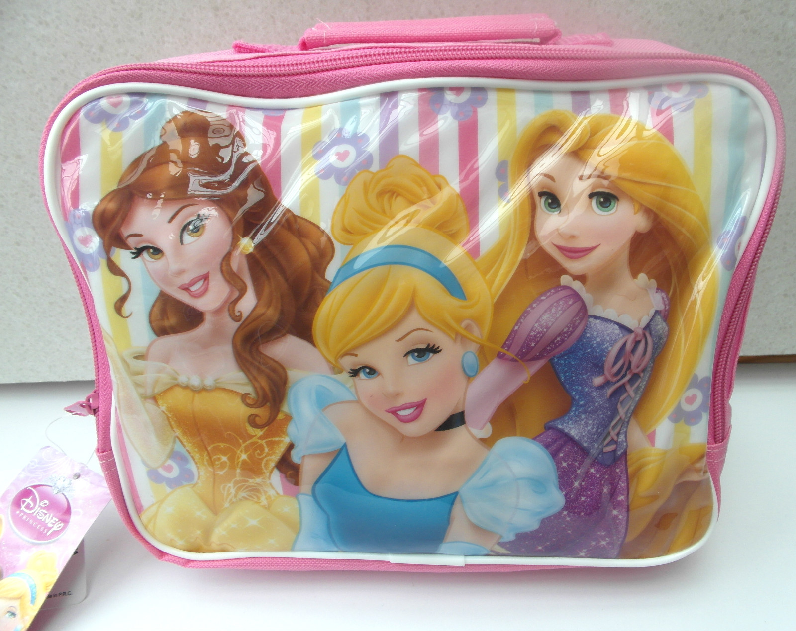 Disney Princess Pink Insulated Lunch Bag Size approx: 25x20x7.5cm