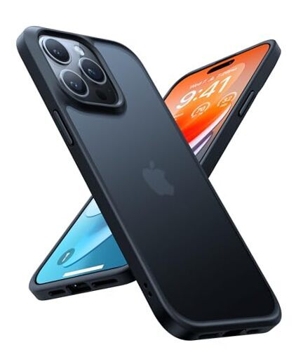 Tough Shockproof for Case, [Military-Grade Drop Tested] iPhone 13 Pro Black