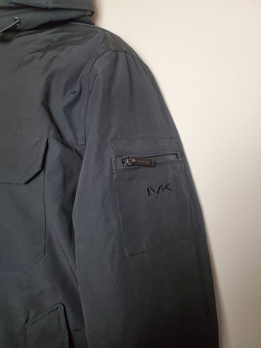 Michael Kors Black Parker Puffer Hooded Jacket Size Medium - Picture 4 of 12