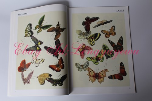 Butterfly Chinese Color ink Painting Tattoo Reference Book gongbi brush art绝版书 - Picture 7 of 11