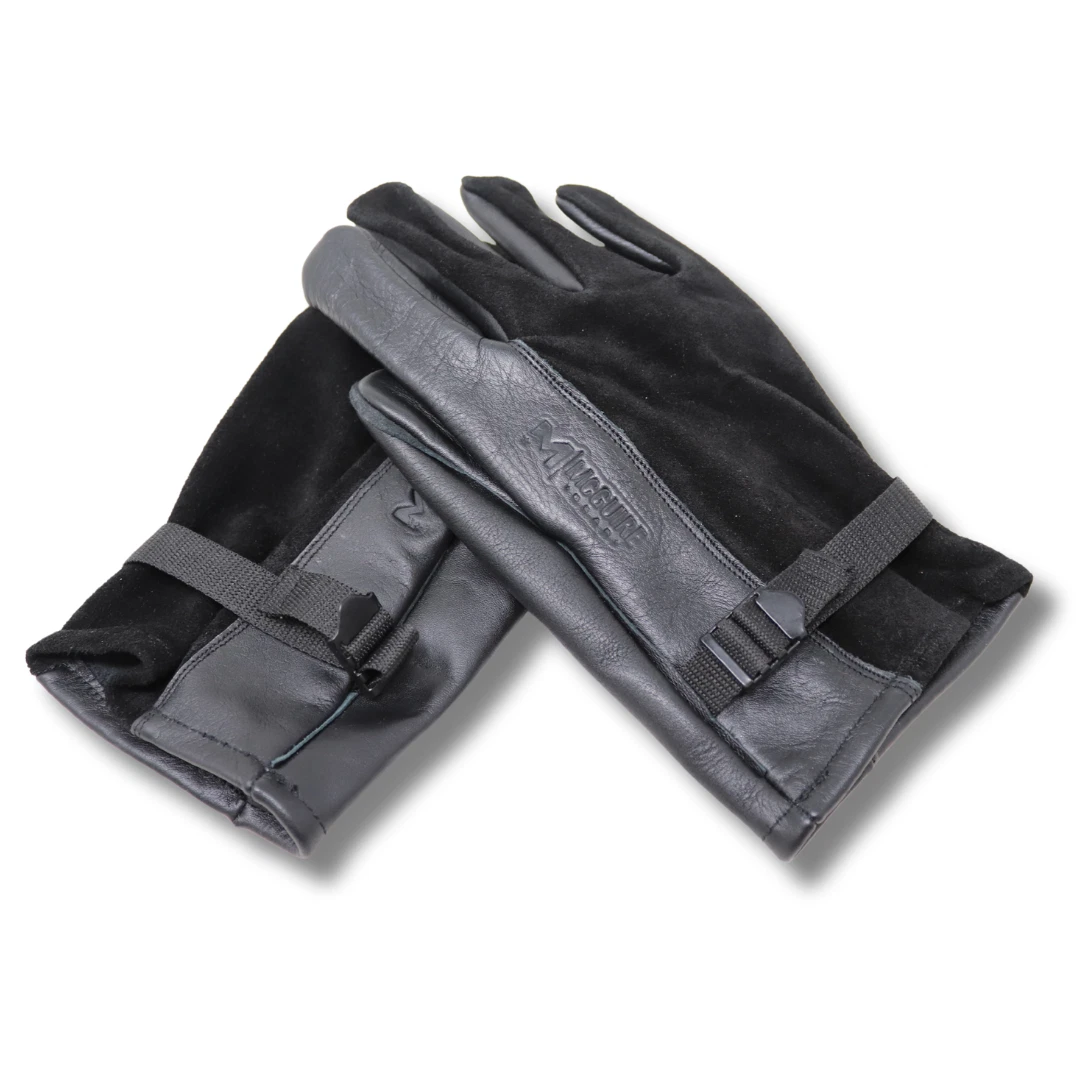 McGuire Gear GI Style Leather & Suede D-3A Gloves MTX-200, Black, Imported