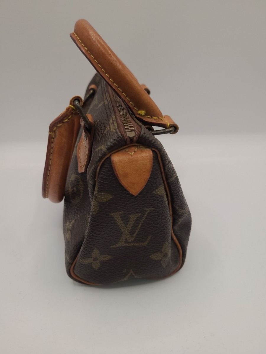 Vintage Louis Vuitton Monogram Mini Speedy Nano Bag with Lock