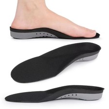 1 Pair Soft Elastic Orthotic Inserts Arch Support Insoles  Athletic Running