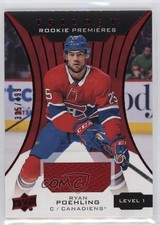 2019-20 Trilogy Rookie Premieres Level 1 Red Foil 395/499 Ryan Poehling #62 14tz