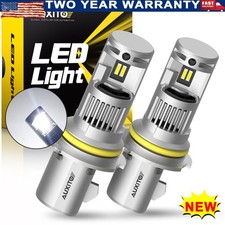 AUXITO HB5 Super White 9007 Headlight Low Kit Bulbs LED High Beam 6000K Q16