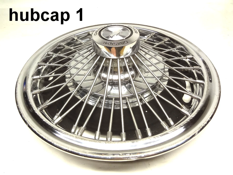 Cubiertas de rueda de alambre para Chevrolet de la era 1963-1969 tapacubos de 2-13" Nova Chevy II Corvair Foto 2 de 4