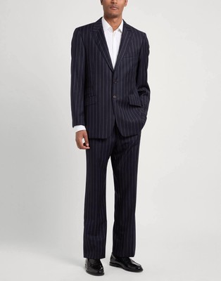 Paul Smith Pinstripe Suit Mens Navy Set Pants Blazer Two