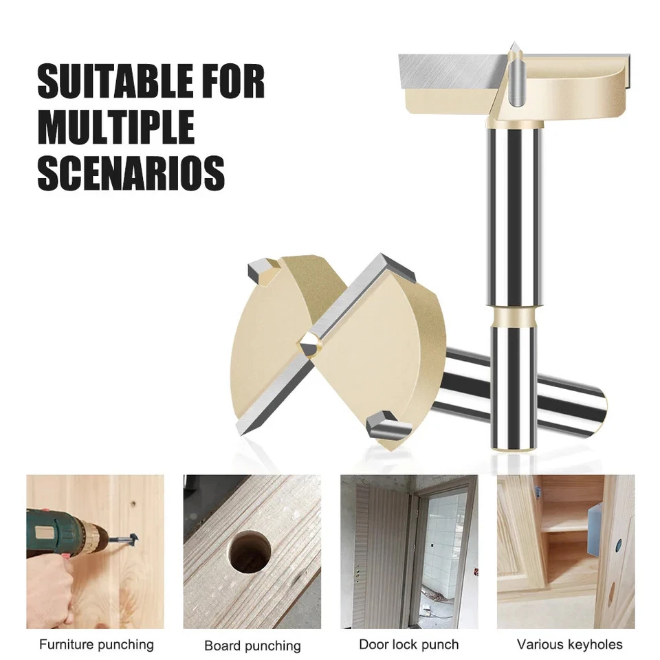 15-60mm Scharnierbohrer Forstner Bohrer Holz mit Wolframkarbid Spitze - Bild 4 von 4